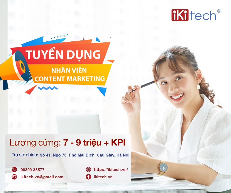 Ikisoft tuyển dụng nhân viên Content Marketing