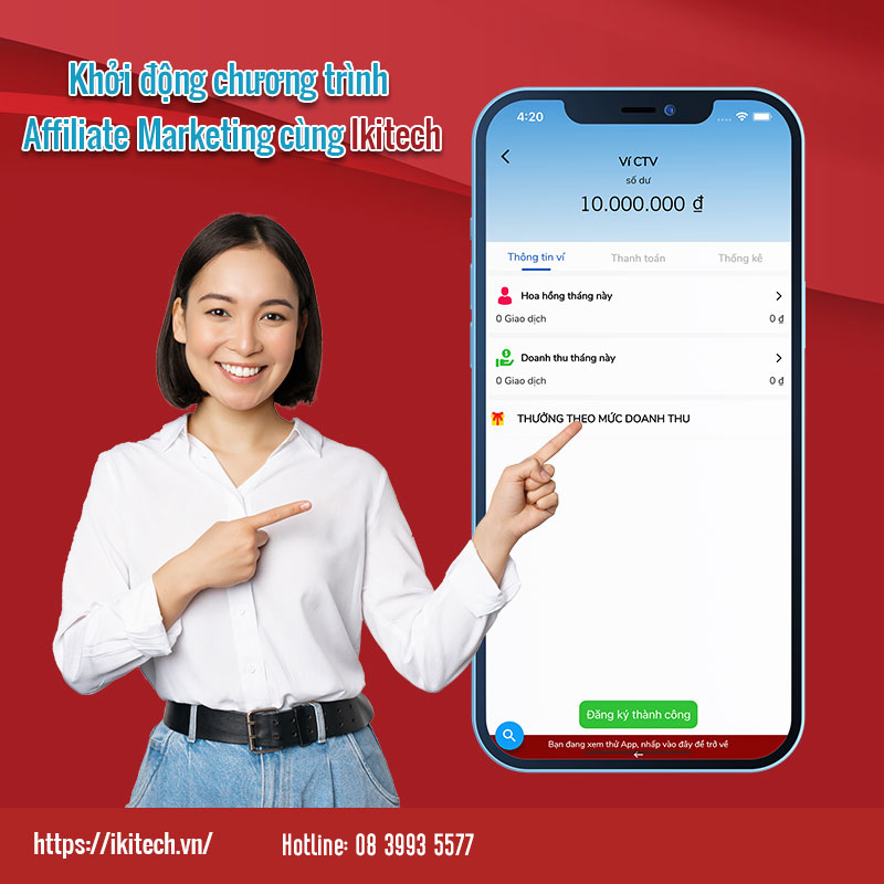 Khởi động chương trình Affiliate Marketing với Ikitech