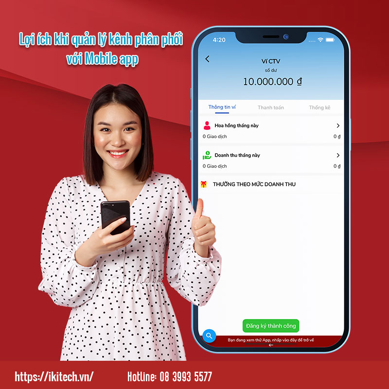 Lợi ích khi quản lý kênh phân phối với Mobile app