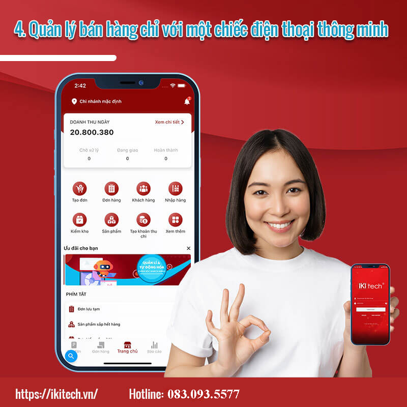 Ikitech – Dịch vụ tạo app bán hàng bán hàng online đồng bộ website