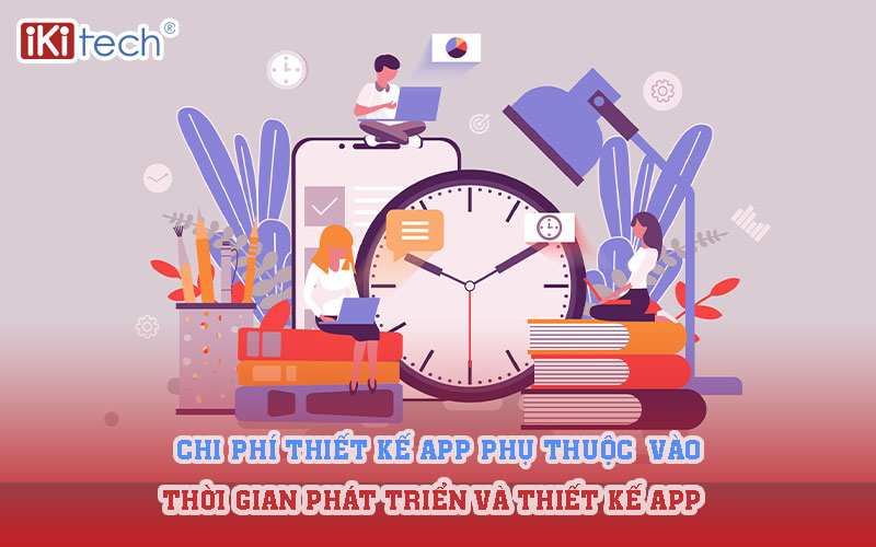 Chi phí thiết kế app phụ thuộc vào Thời gian phát triển và thiết kế app