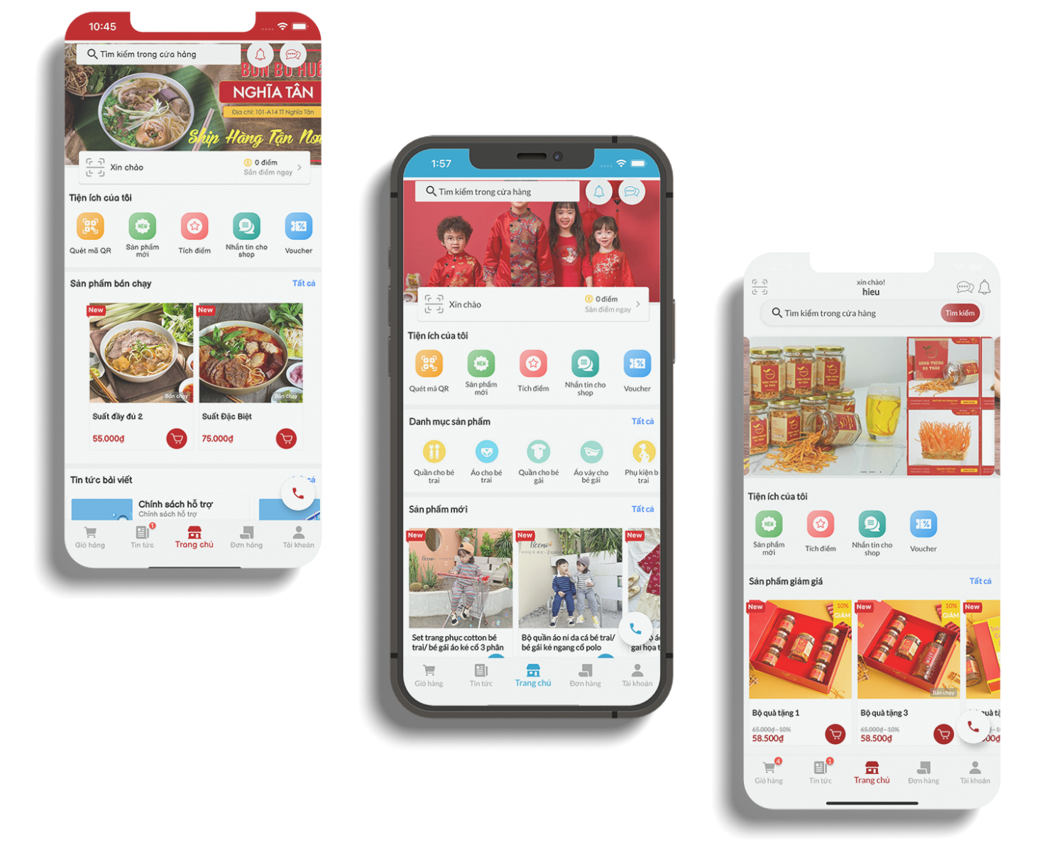 thiết kế app bán hàng