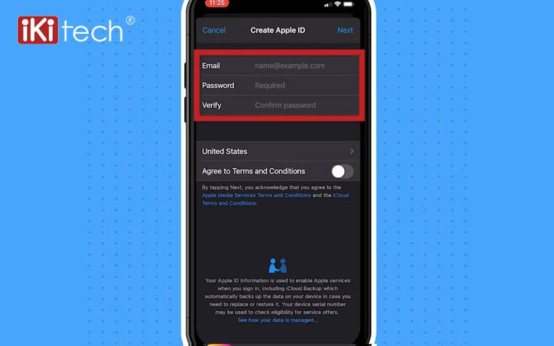 Nhập địa chỉ email và mật khẩu